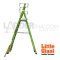 LG19708146 บันไดไฟเบอร์กลาส 8' พร้อมขาค้ำ Safety Cage 2.0 No.19708-146 LITTLE GIANT